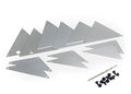 Traxxas 8434A Tube Chassis, Inner Panels (Silver Aluminum)