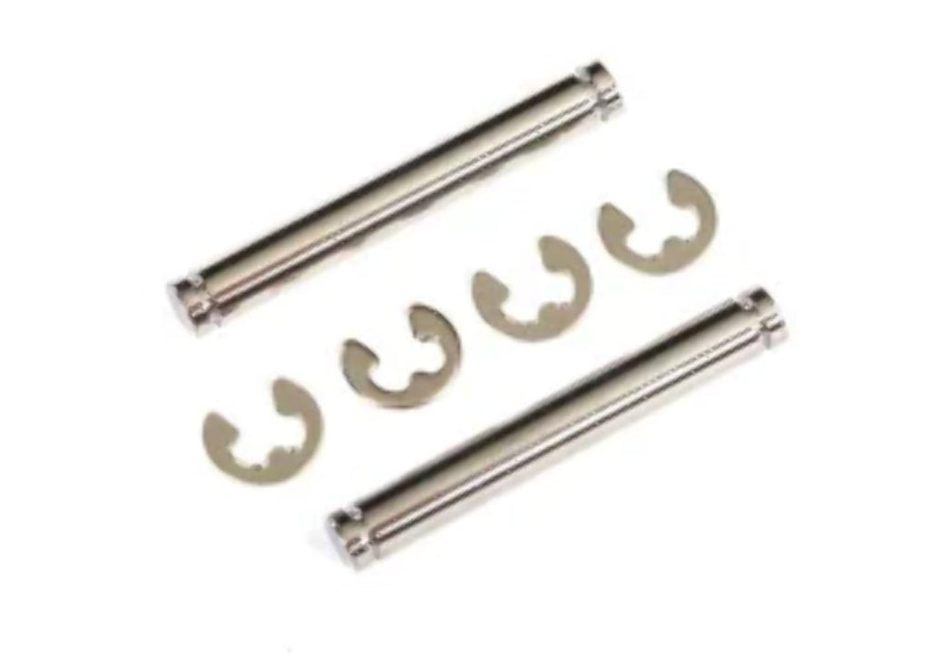 Traxxas 2635 Suspension Pins, 23mm Hard Chrome (2)/ E-Clips (4)
