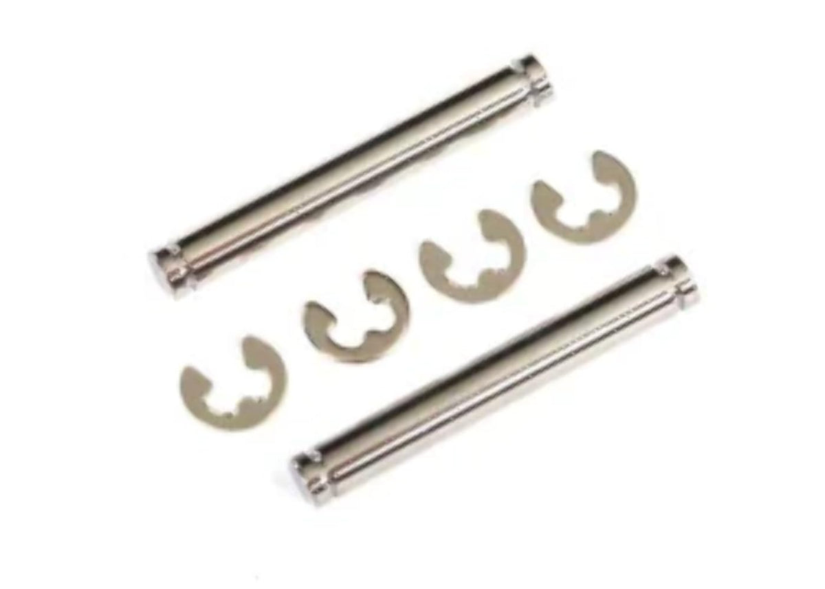 Traxxas 2635 Suspension Pins, 23mm Hard Chrome (2)/ E-Clips (4)