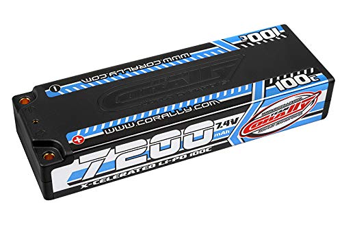 Corally 49720 7200mAh 7.4v 2S 100C X-Celerated Hardcase Lipo