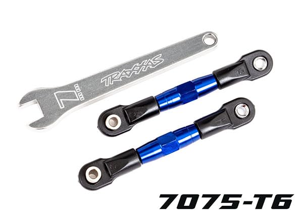 Traxxas 2443X Camber Links, Rear/Tubes Blue-Anodized 7075-T6:Drag Slash