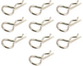 Hot Racing AC01MC08 Chrome Micro Body Clips (10)