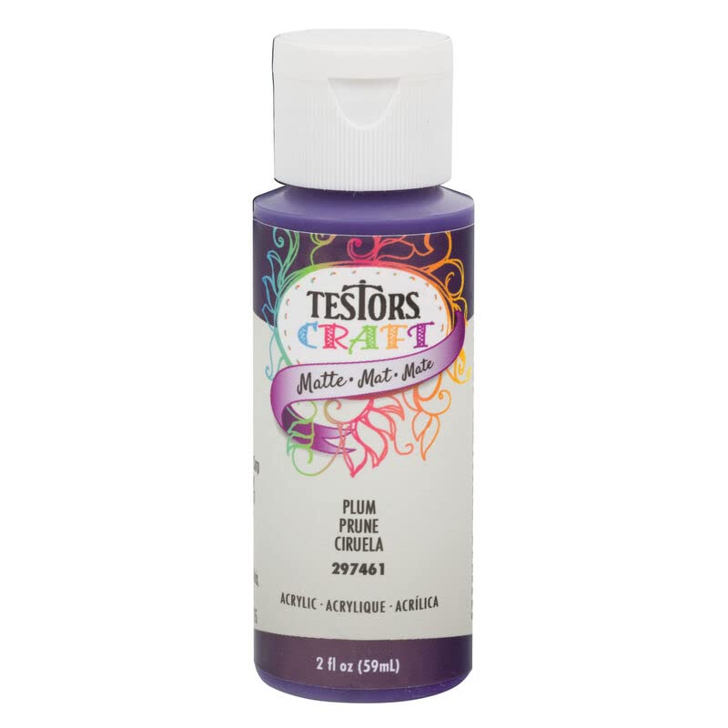 Testors 297461 2oz Acrylic Craft Paint - Matte Plum