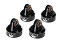 Traxxas 8456 Shock Caps, Aluminum (Black-Anodized), Fox Shocks (4)