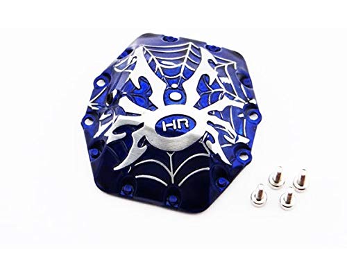 Hot Racing WRA12CW16 Spider AR60 Axle Diff Cover Blue: Yeti Wraith AX10