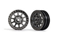 Traxxas 2481A Wheels, 2.2' Black Chrome (2): Bandit Front