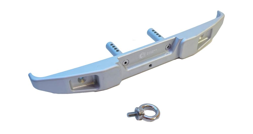 Racers Edge SCX6020S Aluminum CNC Rear Bumper for Axial SCX6 Silver