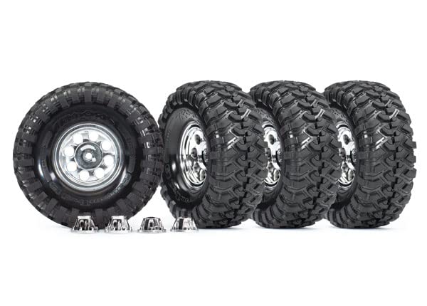 Traxxas 8183X Tires and Wheels, Assembled, Glued (4)