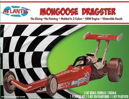 Atlantis H1120 Snap Tom McEwen Rail Dragster 1:32 Model Kit
