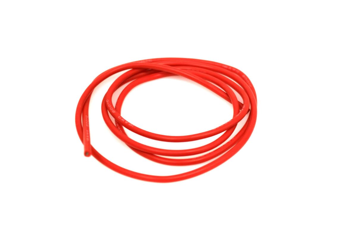 Racers Edge 1219 16 Gauge Silicone Wire, 3' Red