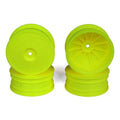DE Racing SB4A4Y Speedline Buggy Wheels, Yellow, Front, for B64/B64D and TLR 22 3.0/4.0 (4pcs)
