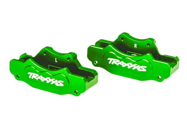 Traxxas 10951-GRN Green Aluminum Sand Car Brake Calipers (L&R)