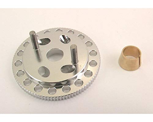 Hot Racing GTT100M08 Silver Light Vented Racing Flywheel