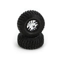 Traxxas 5976R Black Beadlock Wheels S1 Compound Tires/2 FR/RR: Slayer Pro 4x4