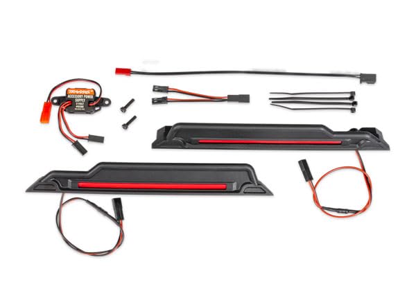 Traxxas 10998-RED Pro Scale Sand Car Underbody LED Light Kit, Red: Funco