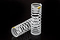 Traxxas 5856 White Front Shock Springs(2) Progressive +20% Yellow-Stripe-Rate