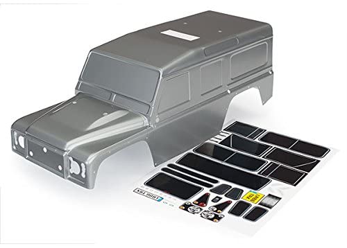 Traxxas 8011X Graphite Silver Painted Land Rover Defender +Decals: 1/10 TRX-4