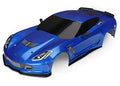 Traxxas 8386X Body, Chevrolet Corvette Z06, Blue (Painted, Decals Applied)