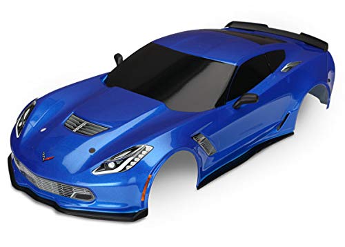 Traxxas 8386X Body, Chevrolet Corvette Z06, Blue (Painted, Decals Applied)