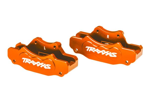 Traxxas 10951-ORNG Orange Aluminum Sand Car Brake Calipers (L&R)