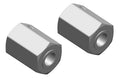 Corally 00250-035 Wheel Hex Adapter - Front - Aluminum - 2 pcs: Mammoth,