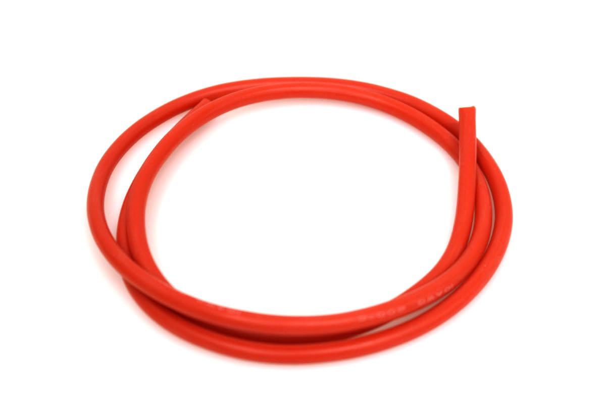 Racers Edge 1213 10 Gauge Silicone Wire, 3' Red