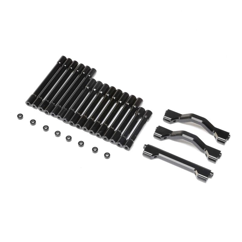 Losi LOS241076 Crossbar Brace & Spacer Set, TT, AL,BLK:LMT, TTLMT