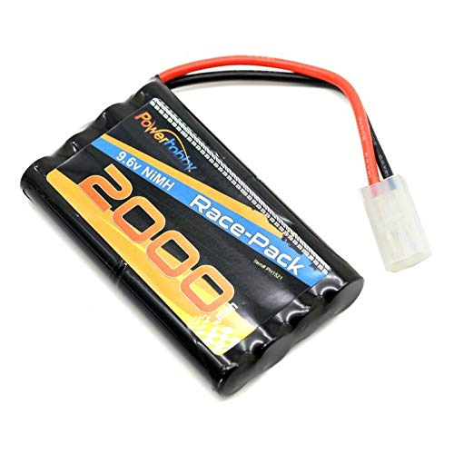 Power Hobby PH1521 Airsoft NiMH 9.6V 2000mAh Battery Pack for RC Car, Robots, Security