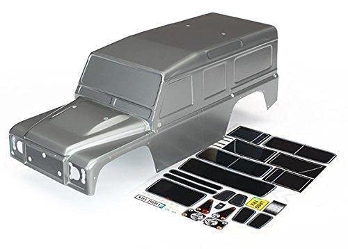 Traxxas 8011X Graphite Silver Painted Land Rover Defender +Decals: 1/10 TRX-4