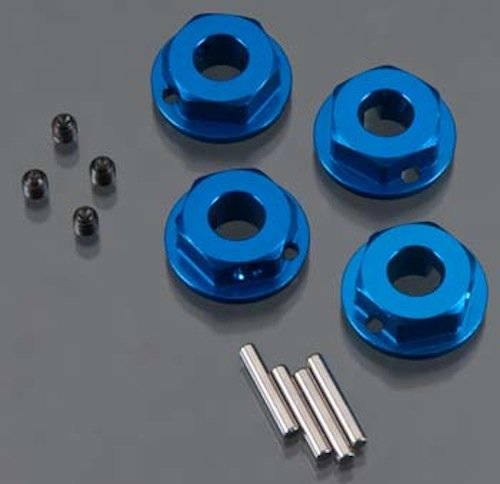 Team Associated 91171 FT-Factory Team Blue Aluminum Wheel Hexes (4): SC10 4x4
