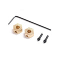 Axial AXI302002 Hex Hub, Brass 1.0g (2): SCX24, AX24