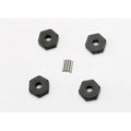 Traxxas 7154 Hex Wheel Hubs (4) Axle Pins (4): 1/16 E-Revo Slash Fiesta Summit
