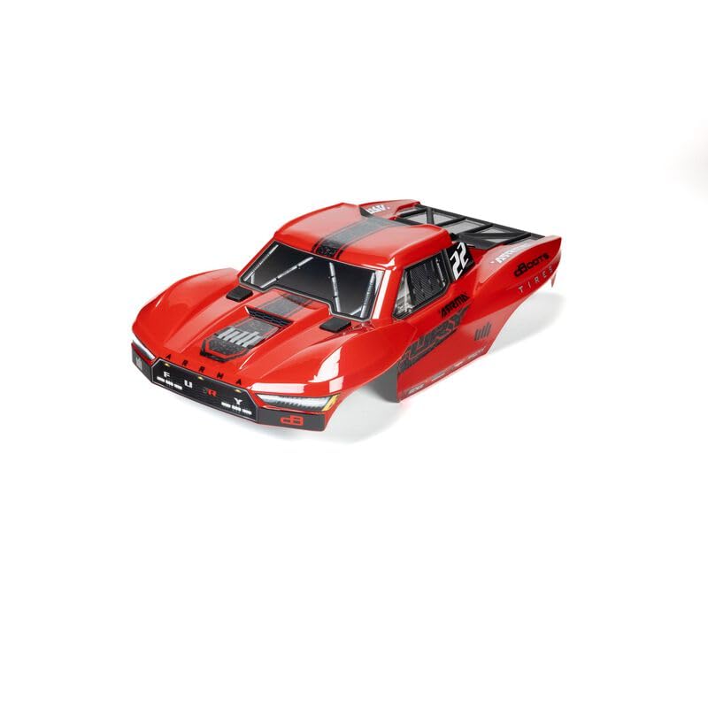 Arrma ARA-1582 FURY Painted Decaled Trimmed Body Set (Red)
