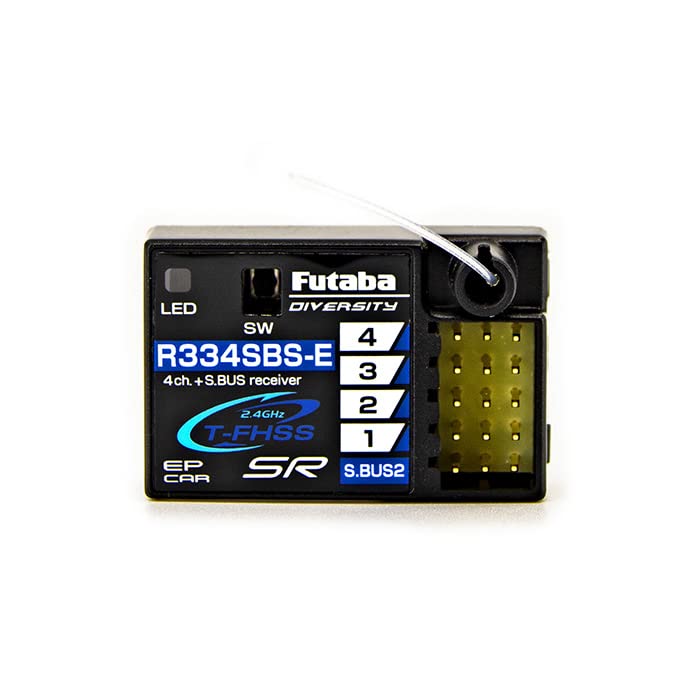 Futaba 01102152-3 R334SBS-E Super Response T-FHSS 4-Channel Receiver