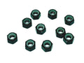 Racers Edge 3154BK Nylon Lock Nut M5 (10pcs) Black