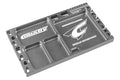 Corally 16305 CNC Aluminum Multi-Purpose Ultra Parts Tray; Titanium