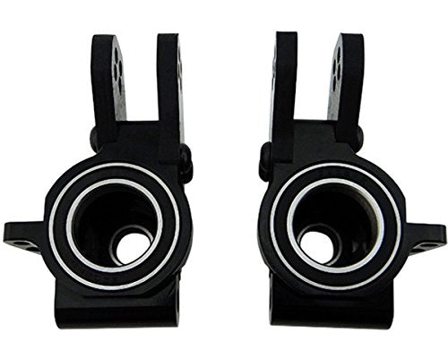 Hot Racing AON22M01 Aluminum Rear Axle Carriers HD Bearings Black