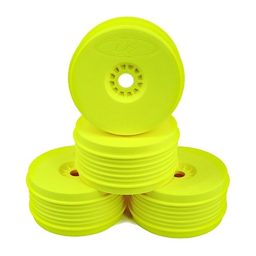 DE Racing PSB8Y Yellow Speedline Plus Buggy Wheels for 1/8 Buggy (4pcs)