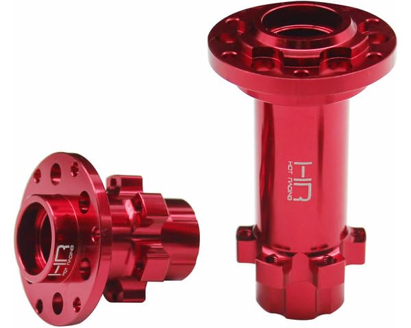 Hot Racing LPC10H02 CNC Aluminum Hub Set Red: PM-MX