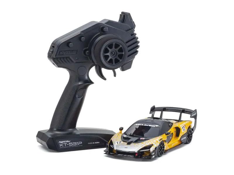Kyosho 32340OR Mini-Z MR-03 RWD McLaren Senna GTR ReadySet, Orange