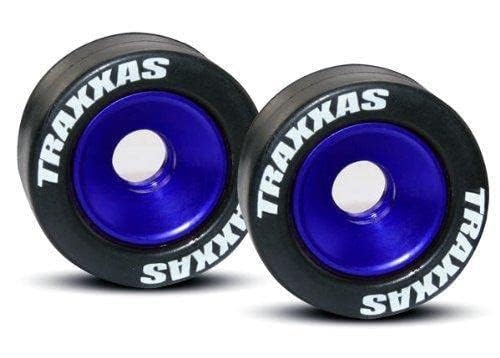Traxxas 5186A Blue Wheelie Wheely Willy Bar CNC Wheels: 1/10 Slash 2wd & Revo