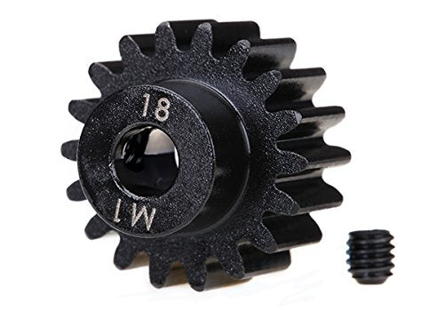Traxxas 6491R Gear, 18-T Pinion (Machined) (1.0 Metric Pitch)