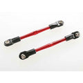 Traxxas 3139X Red Aluminum Turnbuckles Toe Links (2):  Rustler Slash 2wd