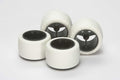 Tamiya 15415 JR Small Dia Carbon Wheels With White Arched Tires