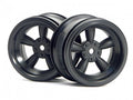HPI Racing 3821 Vintage 5 Spoke Wheel 31mm Black (6mm Offset)