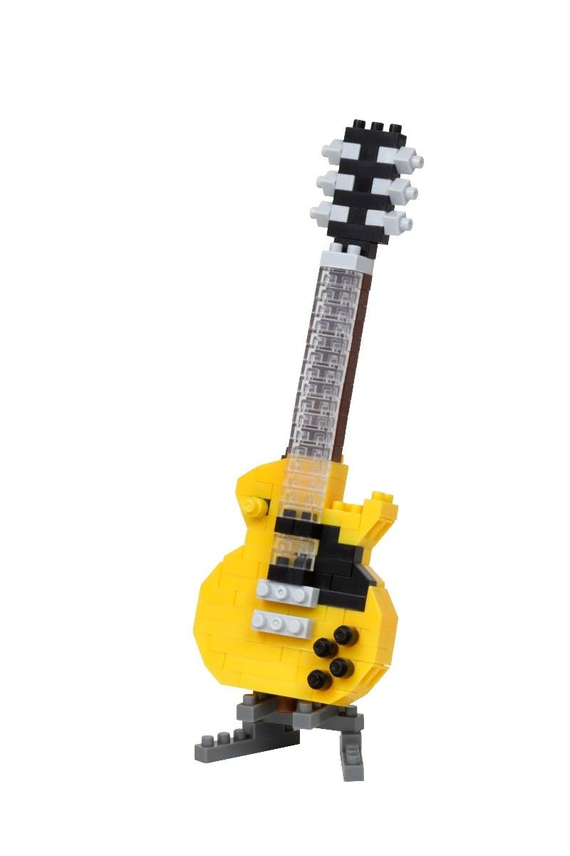 Nanoblock 22139 Electric Guitar Yellow, "Instruments", Nanoblock