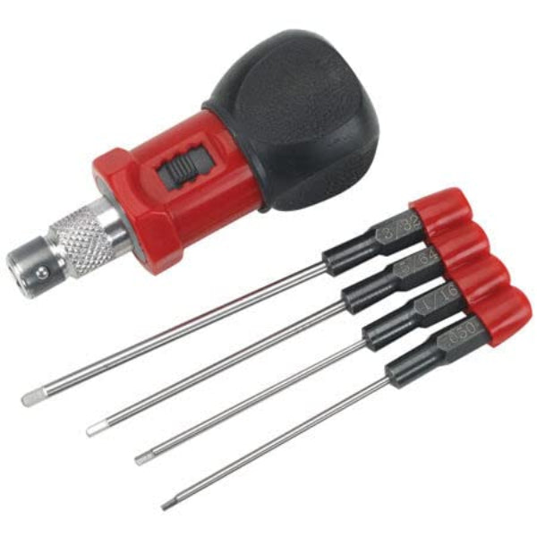 Dynamite DYN2920 4pc SAE Standard Hex Wrench Set with Ratchet Handle RC