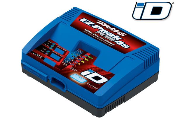 Traxxas 2981 Charger, EZ-Peak Plus 4s, 8 amp, NiMH/LiPo with iD Auto Battery ID