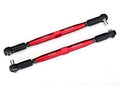 Traxxas 7748R Toe Links, X-Maxx (Red-Anodized, 7075-T6) 157mm (2)