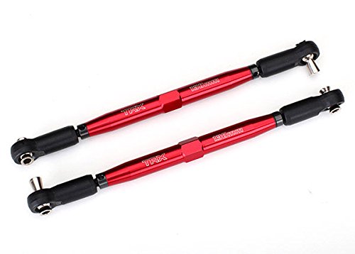 Traxxas 7748R Toe Links, X-Maxx (Red-Anodized, 7075-T6) 157mm (2)